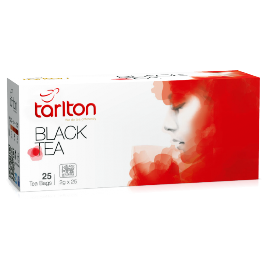 Чай чорний цейлонський Tarlton Black Tea в пакетиках без добавок і ароматизаторів 25 х 2 г