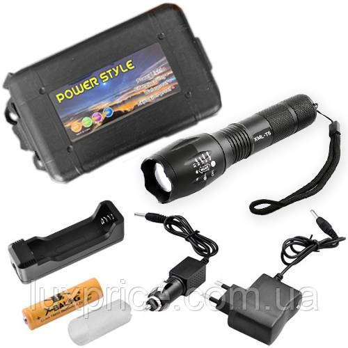 Ліхтар Police 1831-T6, 1х18650/3хААА, zoom, ЗУ 220V/12V, Box    Luxprice, фото 1
