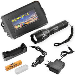 Ліхтар Police 1831-T6, 1х18650/3хААА, zoom, ЗУ 220V/12V, Box   Luxprice