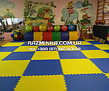 Синьо-жовті татамі 20мм, 1м*1м | м'яка підлога пазл, буд мат, фото 8