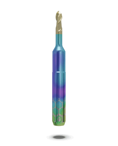 Фреза AlienTools для Titanium (титану) з титановим покриттям FLATCOAT™TTN 3.0x6x50мм (ZirkonZahn), фото 1