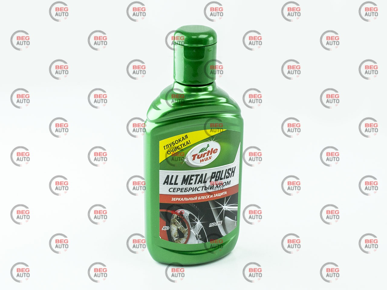 Поліроль кузова паста Turtle Wax для хрому й алюмін. 300 гр