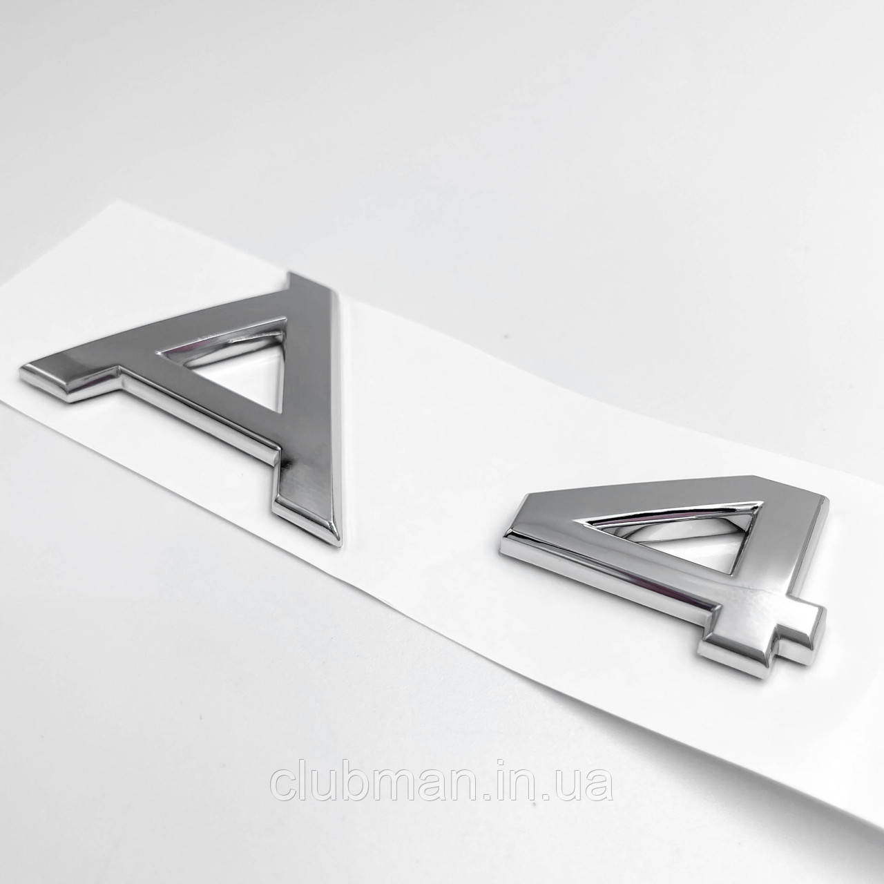 Емблема наклейка А4 Audi (Ауді) Хром