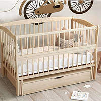 Дитяче ліжечко для новонароджених маятник, ящик, відкидний бік, бук Ліжечко для новонароджених забарвлення в асортименті