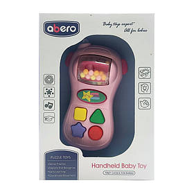 Дитячий мобільний телефон QX-9117 зі звуком (Рожевий) - MegaLavka