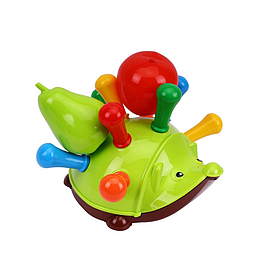 Дитяча розвивальна іграшка "Їжачок" ТехноК 8300TXK на колесах (Зелений) - MegaLavka