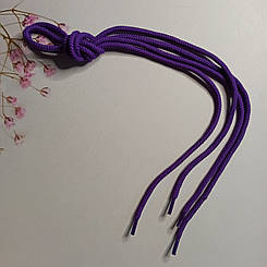 Шнурки фіолетові круглі 100 см