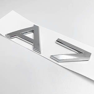 Емблема наклейка А7 Audi (Ауді) Хром, фото 1