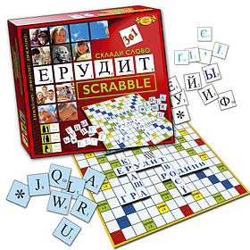 Настільна гра "Зклади слово. Ерудит (Scrabble)" MKB0132 від 4 років - MegaLavka
