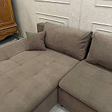 Новий кутовий розкладний диван з подушками, фото 4