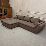 Новий кутовий розкладний диван з подушками, фото 2