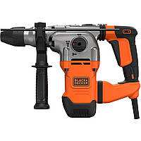 Перфоратор сетевой BLACK+DECKER, SDS-Plus, 1250 Вт, 4.4 Дж, 0-4100 уд/мин, 0-850 об/мин, чемодан, вес 5.5 кг