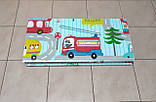 Килимок дитячий "Дорога" термо килимок для дітей. 200х180 , двосторонній, з малюнками і текстурним покриттям, фото 5