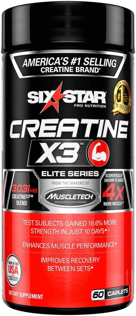 Мультикреатиновий комплекс Six Star Creatine X3 60 Caplets, фото 1