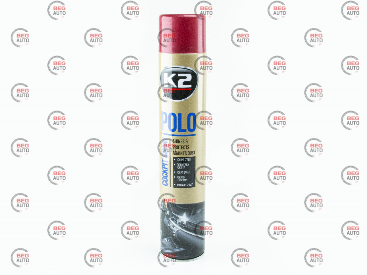 Поліроль K-2 PERFECT POLO COCKPIT 750 мл вишня