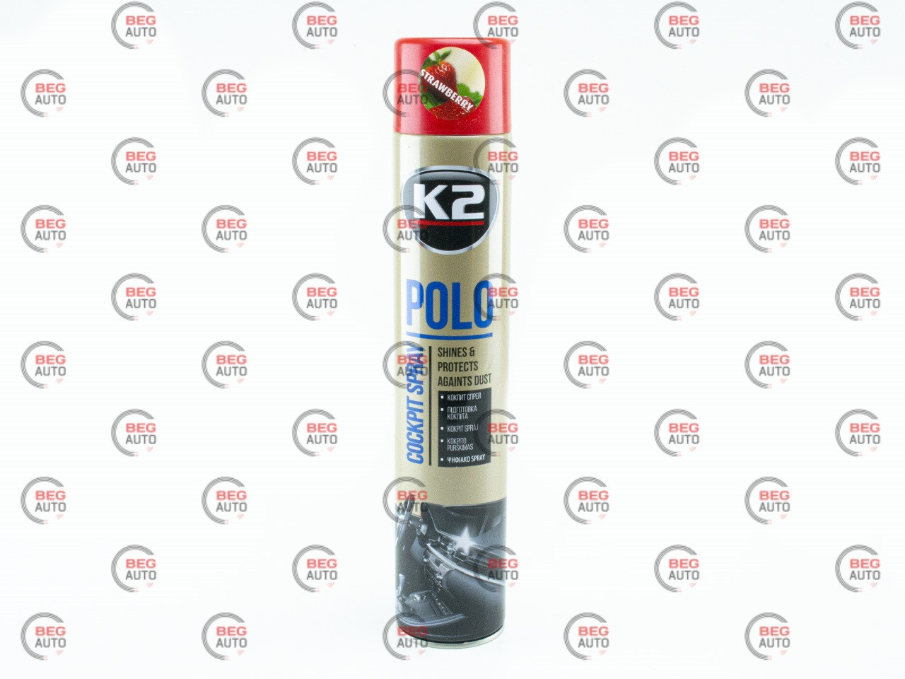 Поліроль K-2 PERFECT POLO COCKPIT 750 мл полуниця