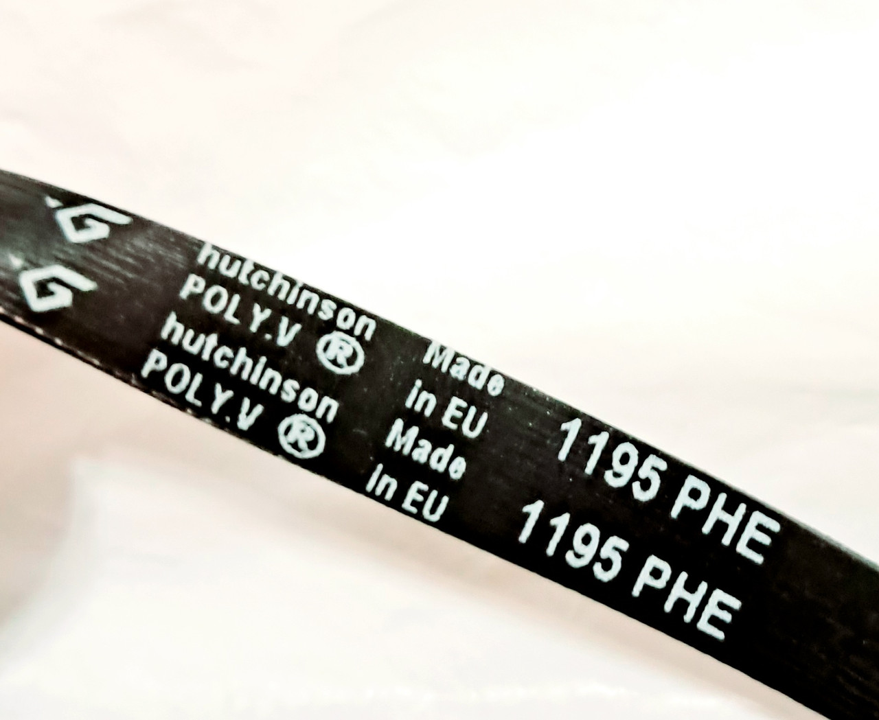 Ремінь PHE 8 1195 «Hutchinson» чорний для пральної машини Indesit Ariston Оригінал