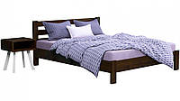 Ліжко двоспальне дерев'яне Рената Люкс Бук Щит