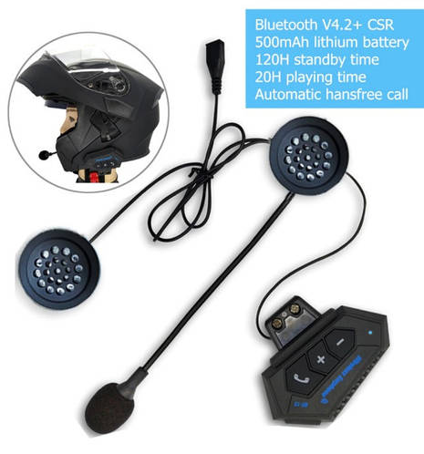 Купить Беспроводной мотоциклетный шлем Bluetooth-гарнитура Наушники ...