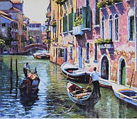 Картина по номерам TK Group Каналы венеции 30х40см, на подрамнике с красками, кистями, 30114