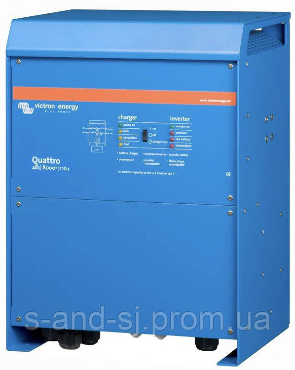 Инвертор Victron Energy Quattro 48/8000/110100/100, цена 163618 грн