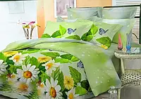 Постільний комплект двоспальний 180*220 Бязь Економ бавовна, поліестер (5300) Сучасна постільна білизна