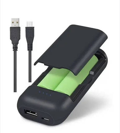 Зарядний пристрій Power Bank 18650х2 PB2, зовнішній акумулятор, універсальна батарея, фото 2