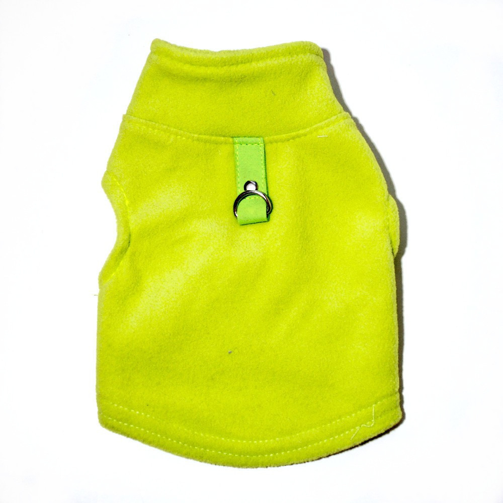 Жилетка для котів з кільцем Pet Style "Однотон" Жовта XS, фото 1