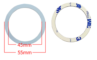 Сталева пластина для MagSafe Ring на 3M скотчі (Кільце О/white)