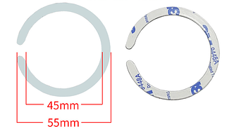 Сталева пластина для MagSafe Ring на 3M скотчі (Кольце С/white)