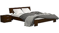 Ліжко двоспальне дерев'яне Титан Бук Щит