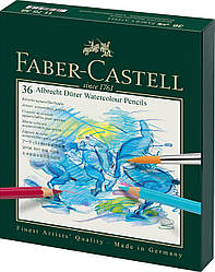 Набір акварельних олівців Faber-Castell Albrecht Dürer 36 кольорів в картонній коробці, 117538