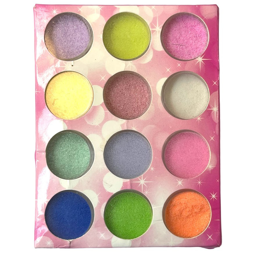 Декоративні блискітки гліттер для нігтів, 12 шт/уп. №4, фото 1