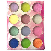 Декоративні блискітки гліттер для нігтів, 12 шт/уп. №4