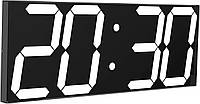Настінний LED годинник CHKOSDA, таймер, автодиммер, термометр, календар, ДК, колір на вибір: ЧЕРВОНИЙ/БІЛИЙ