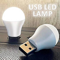 USB LED лампочка круглая в упаковке