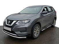 Передній захист ST008 (нерж) Nissan X-trail T32 /Rogue 2014 ⁇