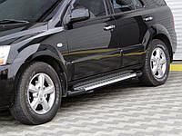 Боковые пороги для Kia Sorento 2002-2009 гг. Allmond Grey