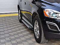 Боковые пороги для Volvo XC60 2009-2017 гг. Allmond Grey