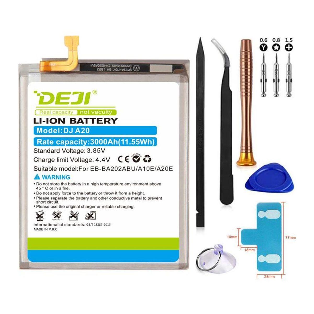 Батарея Samsung EB-BA202ABU (DEJI) 3000 mAh