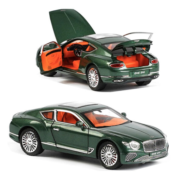 Машинка Bentley Continental моделька іграшка металева колекційна 20 см Зелений (59891)