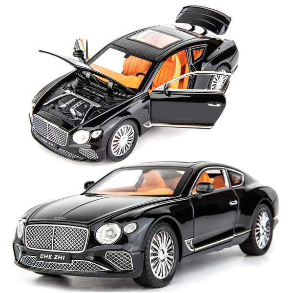 Машинка Bentley Continental іграшка моделька металева колекційна 20 см Чорний (59893)