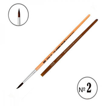 Пензель мальовничий (поні) "Neo Line" 2102-BРR/CHPR кругла № 2 605554 G-Rich