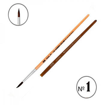 Пензель мальовничий (поні) "Neo Line" 2101-BРR/CHPR кругла № 1 605553 G-Rich