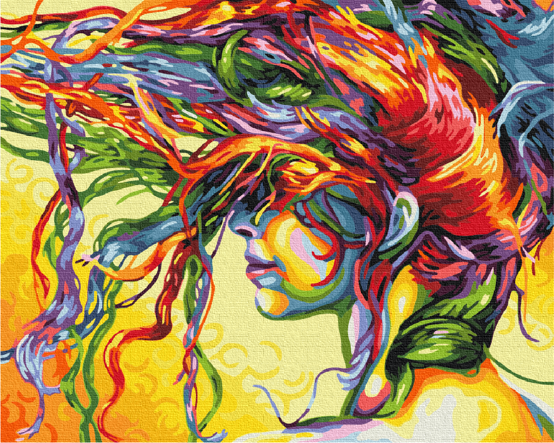 Картина за номерами Дівчина. Aрт 40*50 см Brushme BS 28421
