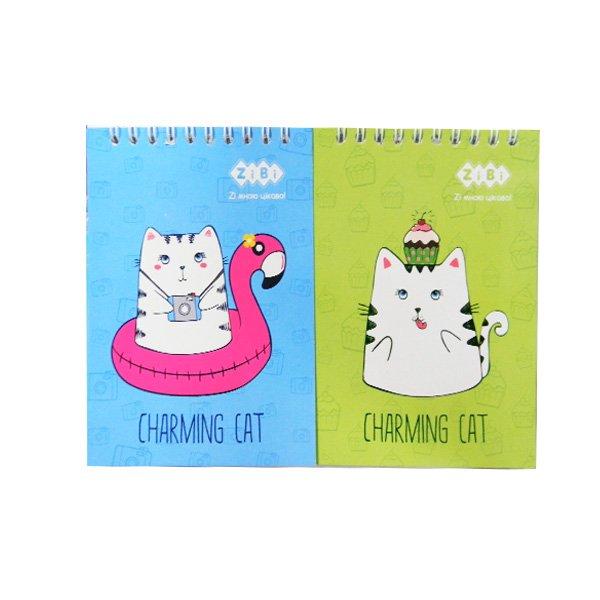 Блокнот А6/40л. Charming Cat ZB12140 G-Rich, фото 1