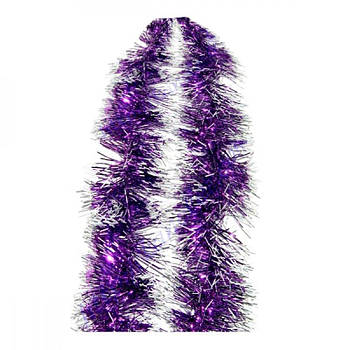 Гірлянда пухнаста 1,3 х0, 05м фіолетова-біла 614974 G-Rich