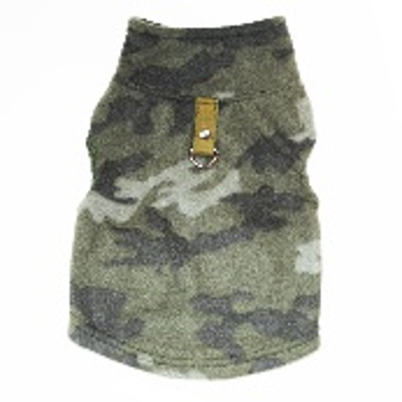 Жилетка для собак з кільцем Pet Style "Малюнок" Хакі XS