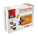 Інвертор автомобільний перетворювач напруги UKC 500W AC/DC 12 - 220 V, фото 4