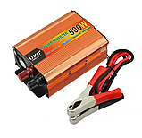 Інвертор автомобільний перетворювач напруги UKC 500W AC/DC 12 - 220 V, фото 11